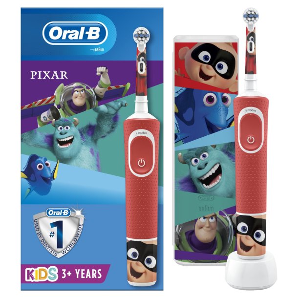 Oral-B Pixar presentfrpackning Elektrisk tandborste med fodral fr barn