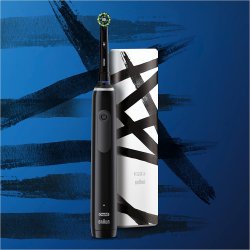 Oral-B Pro 3 3500 Elektrisk tannbrste + Etui Streifen Design Edition Sort