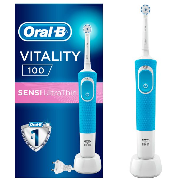 Oral-B El-tandbrste BLUE Vitality D100 Sensi UltraThin