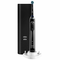 Oral-B Genius X Elektrische Zahnb&uuml;rste + Braun Wecker Black