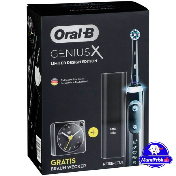 Oral-B Genius X El-tandbrste + Braun Vkkeur Black
