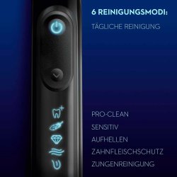 Oral-B Genius X Elektrische Zahnb&uuml;rste + Braun Wecker Black