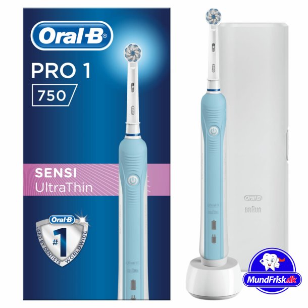 Oral B Pro 750 Sensitive El-tandbrste + Rejseetui