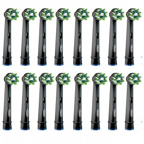 16 stk. BLACK Oral-B CrossAction CleanMaximiser Brstehoveder