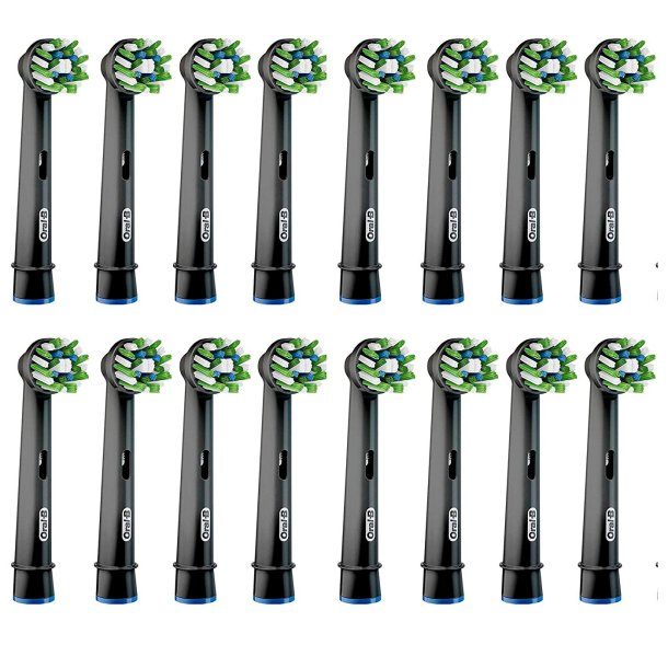 16 stk. BLACK Oral-B CrossAction CleanMaximiser Brstehoveder