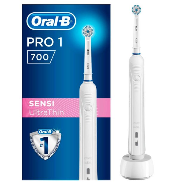 Oral-B Pro 1 700 Sensitive UltraThin eltandborste Vit
