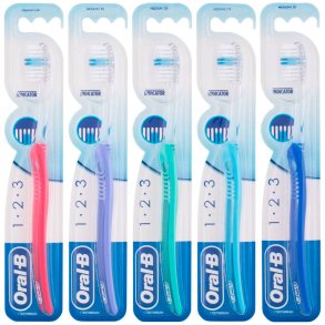 Oral-B tandborste 1-2-3 Indikator Medium 35