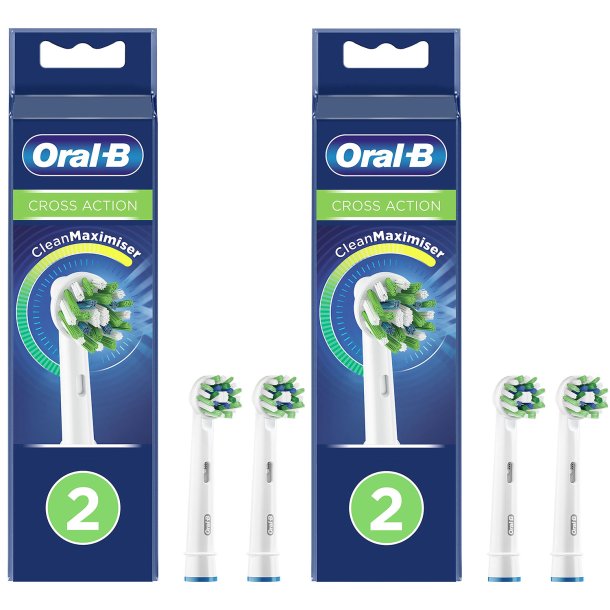 Oral-B CrossAction 4 stk. Brstehoder CleanMaximiser