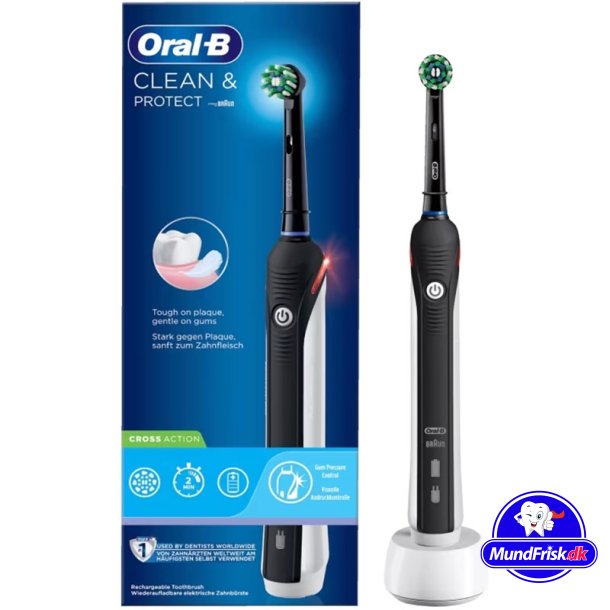 Oral-B Pro 2 2000 CrossAction Clean &amp; Protect Elektrische Zahnbrste Black