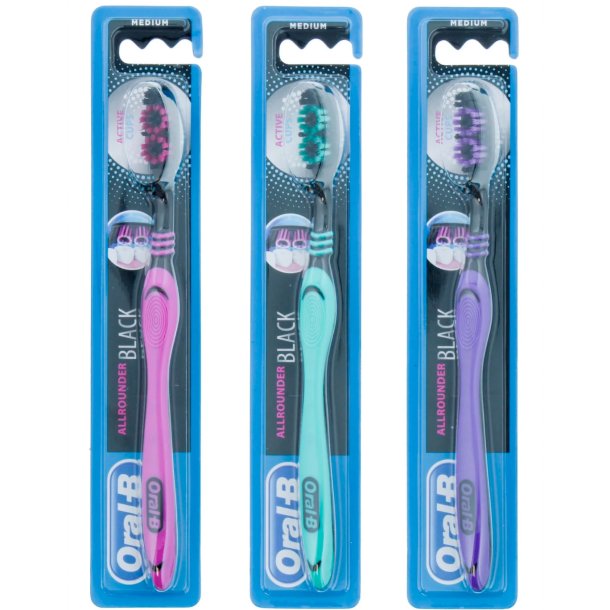 Oral-B Tandborste Allrounder Black Medium