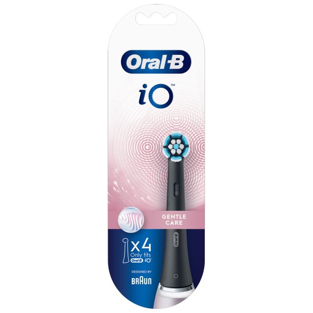 Oral-B iO Sensitive Tandbrstehoveder SORTE Gentle Care 4 stk.