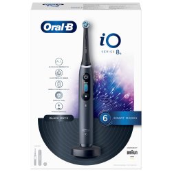 Oral-B iO Series 8s Elektrische Zahnb&uuml;rste BLACK Onyx