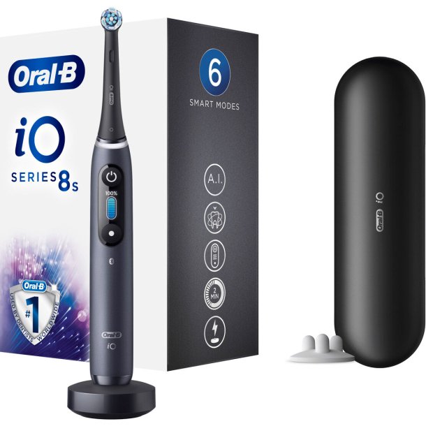 Oral-B iO Series 8s Elektrische Zahnb&uuml;rste BLACK Onyx