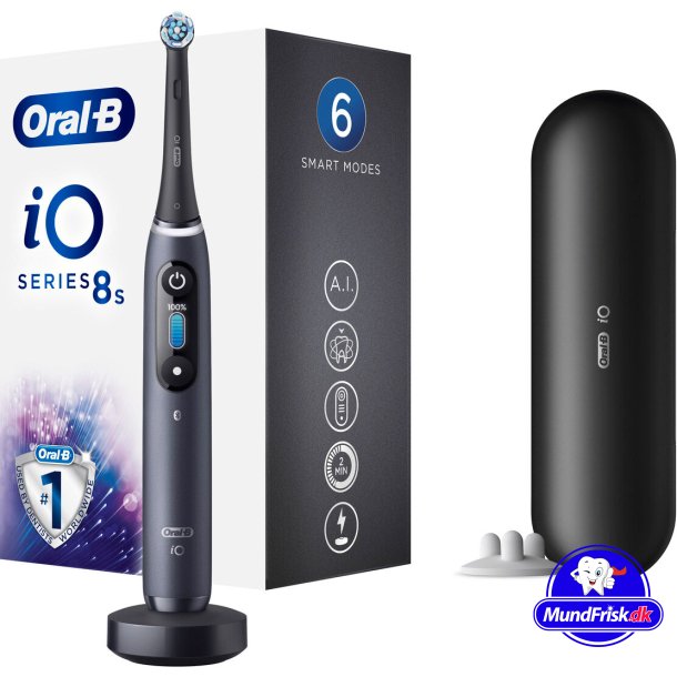 Oral-B iO Series 8s Elektrische Zahnb&uuml;rste BLACK Onyx