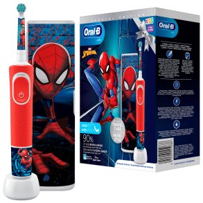 Oral-B Spider-Man gaveeske elektrisk tannbrste for barn