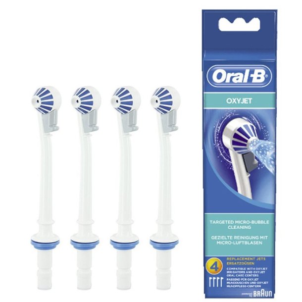 Oral-B OxyJet dyser for Oral-B Irrigator Munnskyller 4 stk.