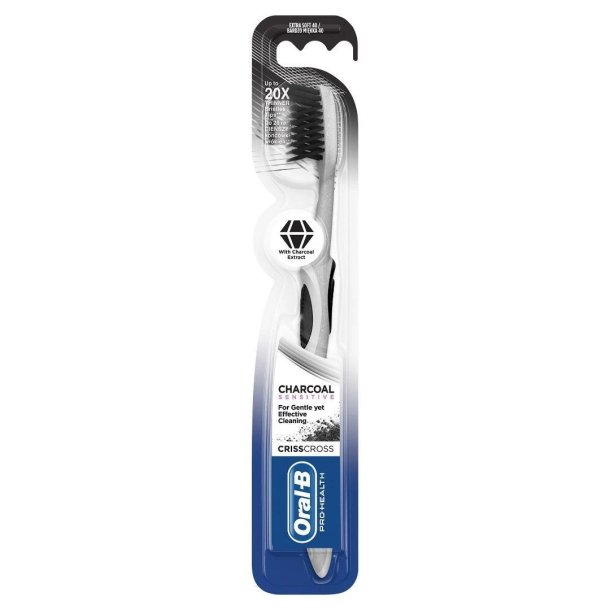 Oral-B Sensitive Pro-Health Tandbrste Criss Cross Charcoal