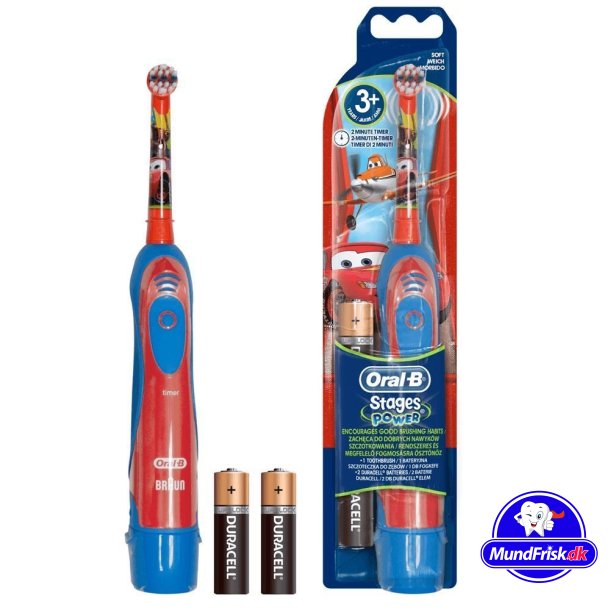 Oral-B Elektrische tandenborstel voor kinderen Disney Cars Batterij