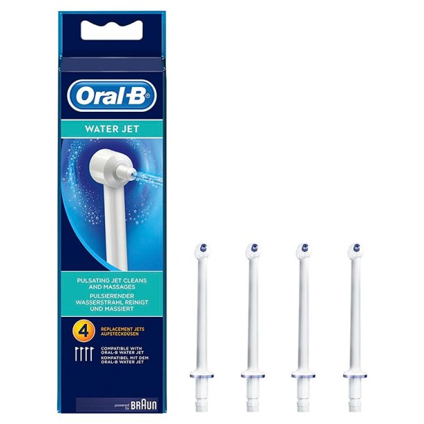 Oral-B Mundwasser WaterJet Nachf&uuml;lld&uuml;sen mit D&uuml;senspitze, 4 Stk.