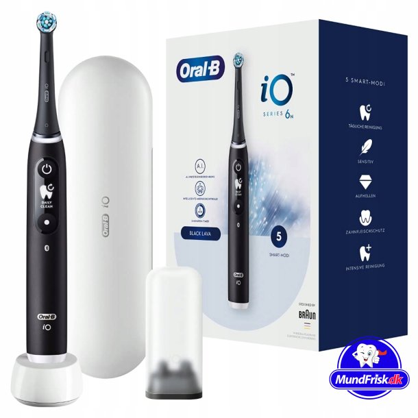 Oral-B iO Series 6 Black El-tandbrste + Etui
