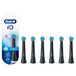 6 stk. Oral-B iO Brstehoveder BLACK Ultimate Clean