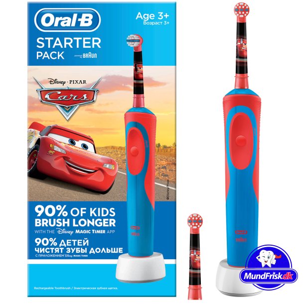 Oral-B Cars elektrische Zahnbrste fr Kinder, extra Brstenkopf