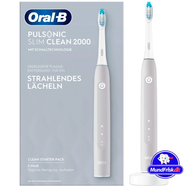 Oral-B Pulsonic Elektrische Zahnb&uuml;rste 2000 Slim Clean Grau
