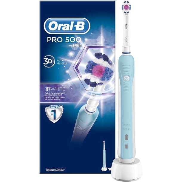 Oral-B 3D White elektrisk tandborste Pro 500