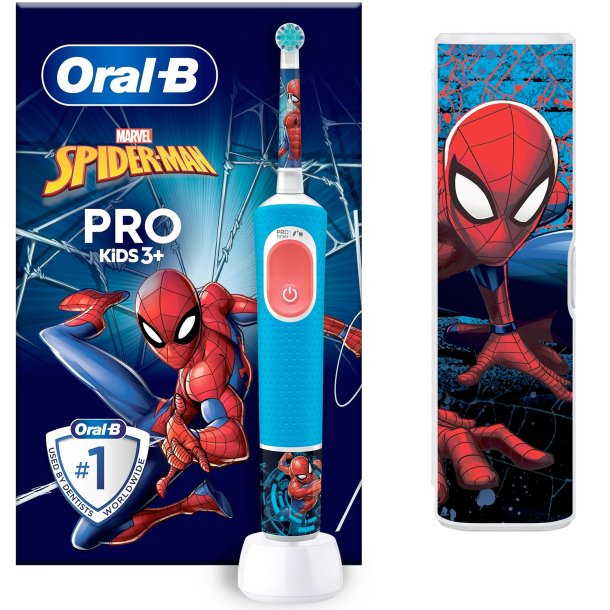 Oral-B Spider-Man PRO eltandborste fr barn + fodral