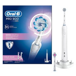 Ekstrem i morgen sydvest Oral-B Sensi UltraThin El-tandbørste Pro 1 900 - Oral-B Sensitive Sensi  UltraThin El-Tandbørste - MundFrisk.dk