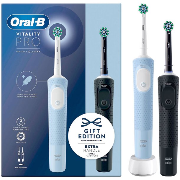 Oral-B Vitality Pro El-tandbrster DUO Black/Blue