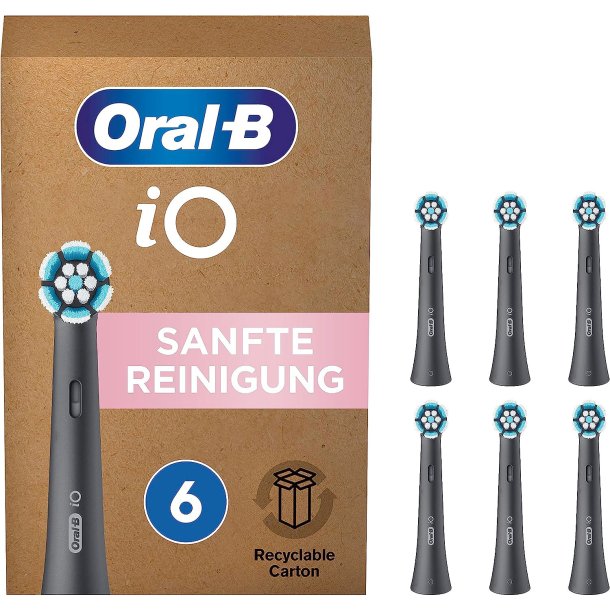 Oral-B iO Sensitive Brstehoveder SORTE Gentle Care 6 stk.