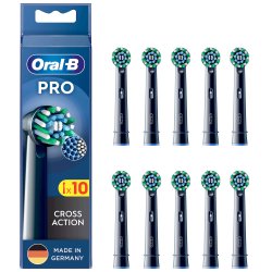 Oral-B Black PRO CrossAction Borsthuvuden 10 st.