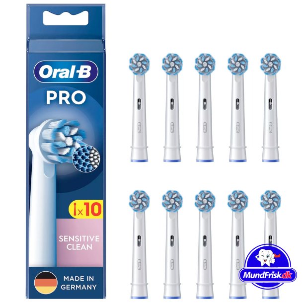 Oral-B PRO Sensitive Clean Børstehoveder 10 stk. - Oral-B Sensitive - MundFrisk.dk