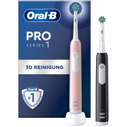 Oral-B Pro Series 1 DUO Elektriska tandborstar Svart + Rosa