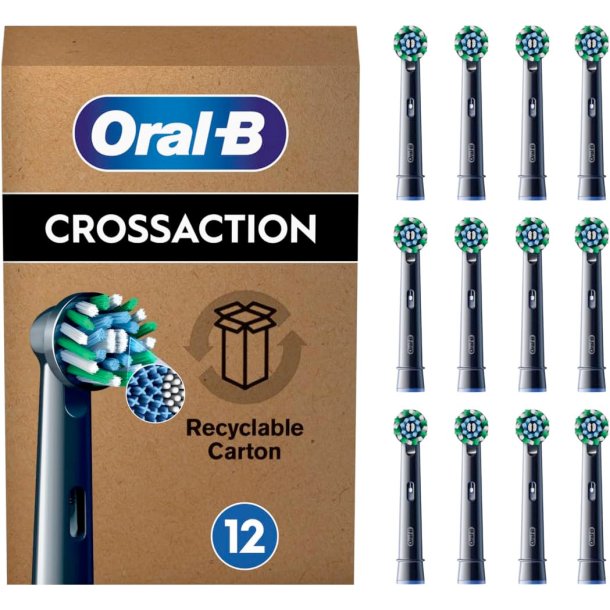 Oral-B Black PRO CrossAction 12 stk. Brstehoder