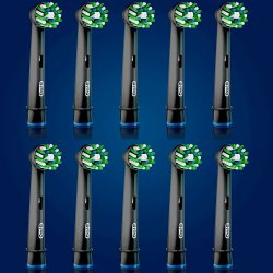 10 stk. Oral-B CrossAction CleanMaximiser BLACK Brstehoveder
