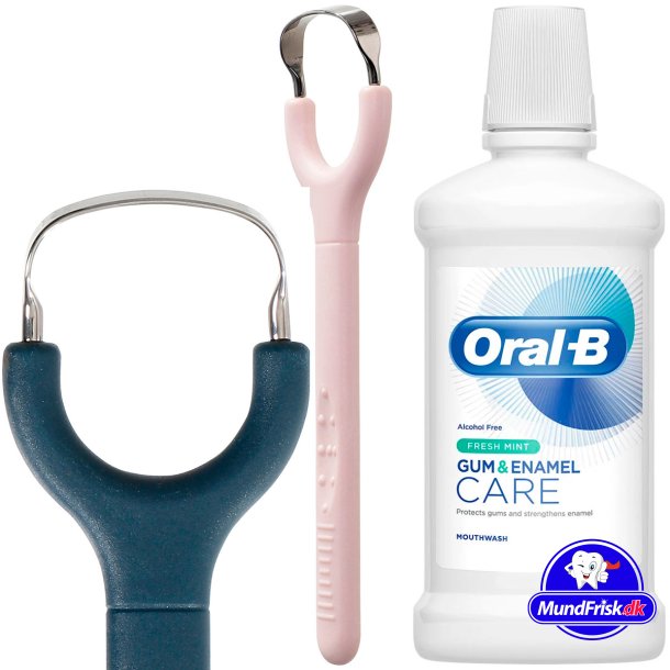 Dentadan Handy Zungenreiniger + Oral-B Mundwasser 250 ml