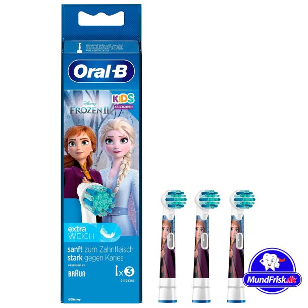 Frozen Oral-B Disney opzetborstels voor kinderen 3 stuks.