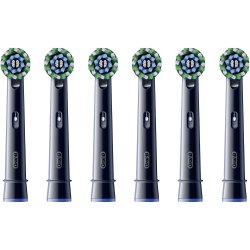 Oral-B Black PRO CrossAction Borsthuvuden 6 st.