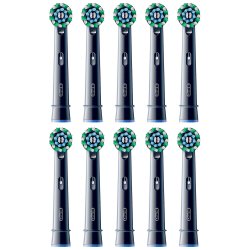 Oral-B Black PRO CrossAction Borsthuvuden 10 st.