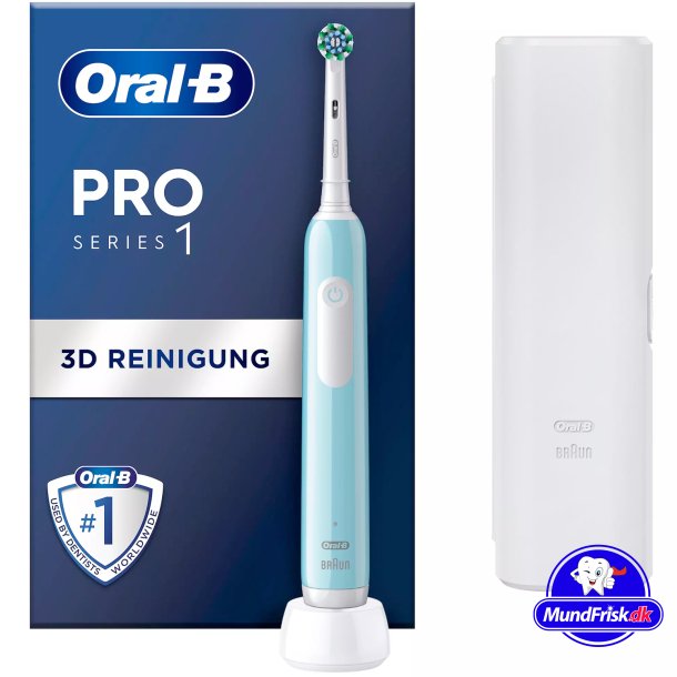 Oral-B Pro Series 1 BLAU Elektrische Zahnbrste + Reiseetui