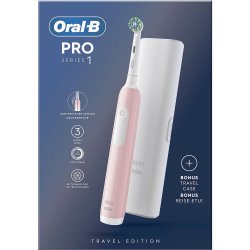 Oral-B Pink Pro Series 1 Brosse � dents �lectrique + �tui de voyage
