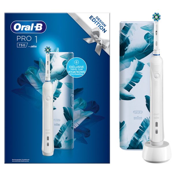 Oral-B Elektrisk tandborste Pro 1 750 WHITE Design Edition