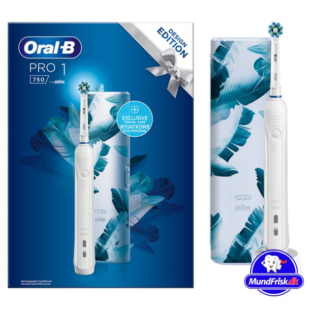 Oral-B El-tandbrste Pro 1 750 WHITE Design Edition