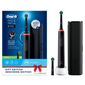 Oral-B Pro 3 3500 Elektrisk tandborste Extra Borsthuvud + Case CrossAction