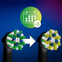 16 stk. BLACK Oral-B CrossAction CleanMaximiser Brstehoveder