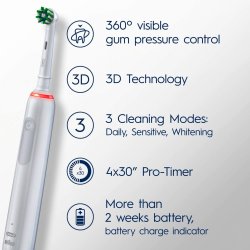 Oral B Pro 3 3900 Sensitive Clean DUO El-tandbrster 2 stk.