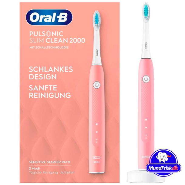Oral-B Pulsonic Elektrische Zahnb&uuml;rste 2000 Slim Clean Pink