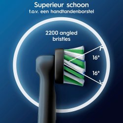 Oral-B PRO CrossAction Brstehoder BLACK 6 pcs.